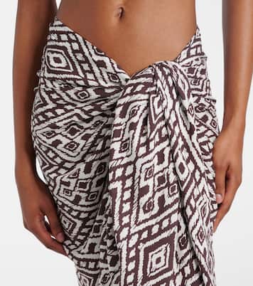 Pareo printed beach cover-up | Melissa Odabash