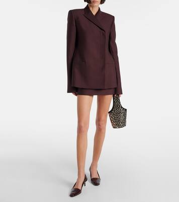 Jett wool and silk miniskirt | Khaite