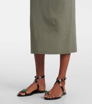 Cotton midi skirt | Vince