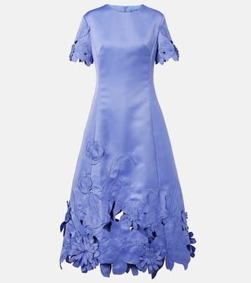 Abito midi Caroline in raso | Leo Lin