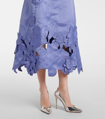 Abito midi Caroline in raso | Leo Lin