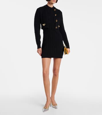 Cable-knit wool and cashmere minidress | Patou