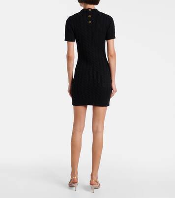 Cable-knit wool and cashmere minidress | Patou