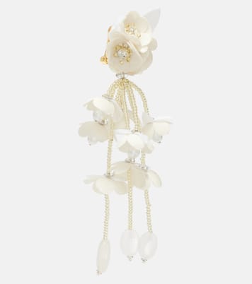 Pendientes con cuentas florales | Oscar de la Renta