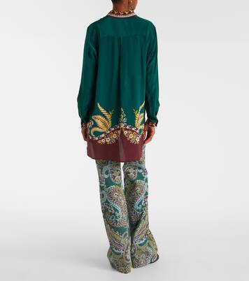Printed oversized silk shirt | Etro