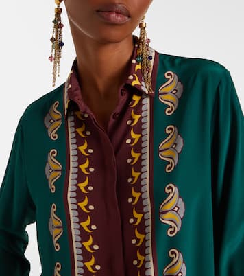 Printed oversized silk shirt | Etro