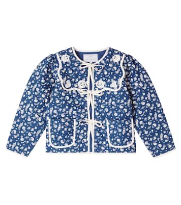 Amari floral cotton quilted jacket | Bebe Organic