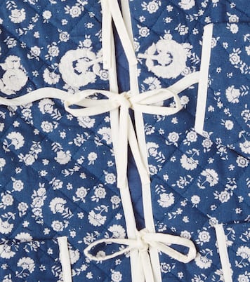 Amari floral cotton quilted jacket | Bebe Organic
