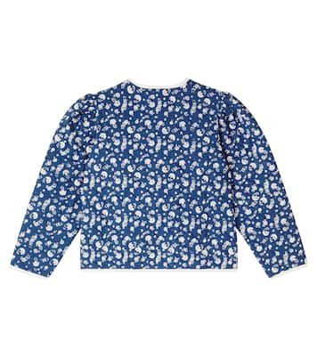 Amari floral cotton quilted jacket | Bebe Organic