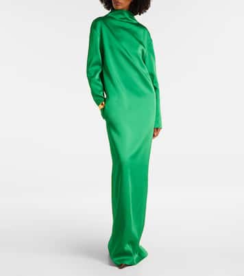 Robe longue en crêpe de satin | Tom Ford