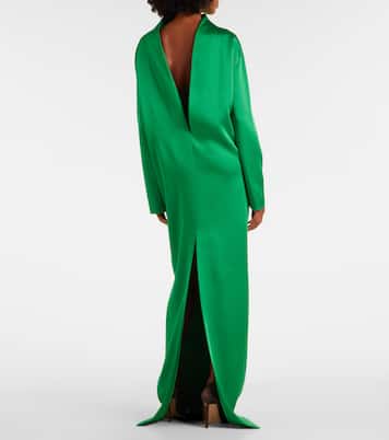 Robe longue en crêpe de satin | Tom Ford