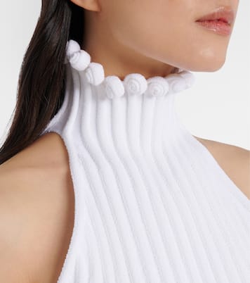 罗纹针织高领上衣 | Alaïa