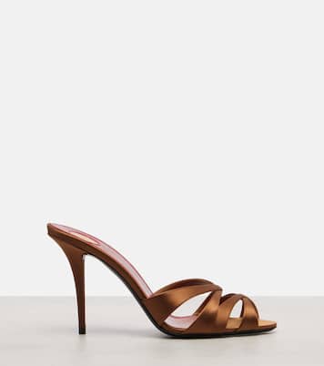 Chandelle 95 satin sandals | Saint Laurent