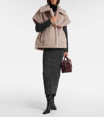 Cape Newbab en alpaga, laine et soie  | Max Mara