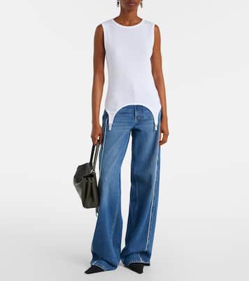 Ribbed-knit cotton jersey tank top | Jean Paul Gaultier