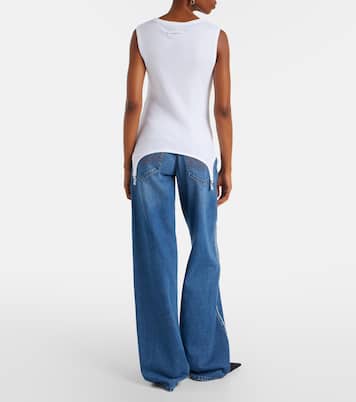 Ribbed-knit cotton jersey tank top | Jean Paul Gaultier