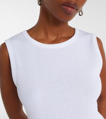 Ribbed-knit cotton jersey tank top | Jean Paul Gaultier