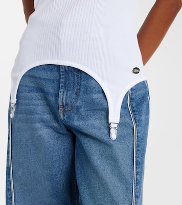 Ribbed-knit cotton jersey tank top | Jean Paul Gaultier
