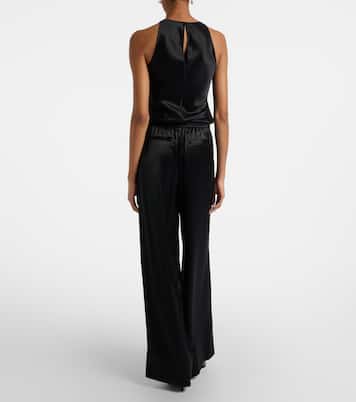 Dijon satin wide-leg pants  | Joseph