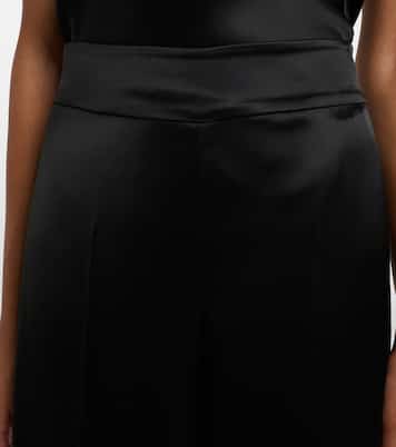 Dijon satin wide-leg pants  | Joseph