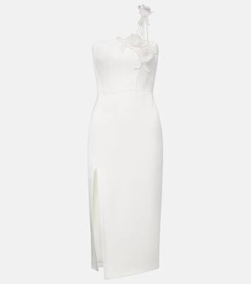 Floral-appliqué bustier dress | David Koma