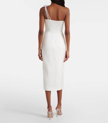 Floral-appliqué bustier dress | David Koma