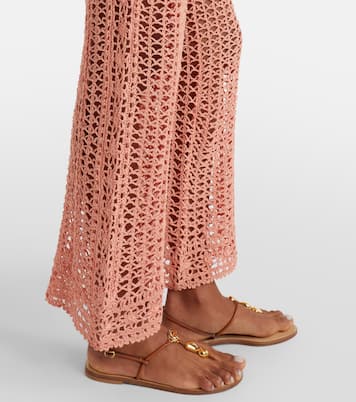 Weite Hose aus Häkelstrick | Anna Kosturova