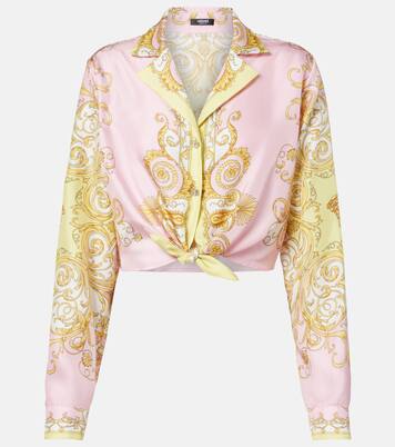 Barocco silk twill shirt | Versace