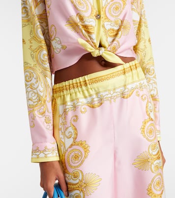 Barocco silk twill shirt | Versace