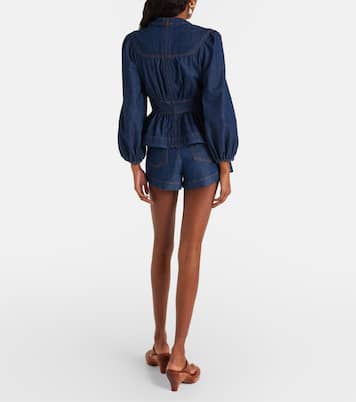 High-Rise Jeansshorts Awaken | Zimmermann