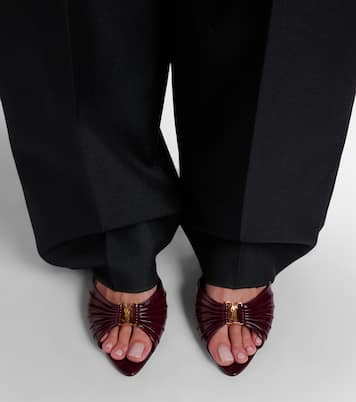 Babylone Cassandre 60 leather mules | Saint Laurent