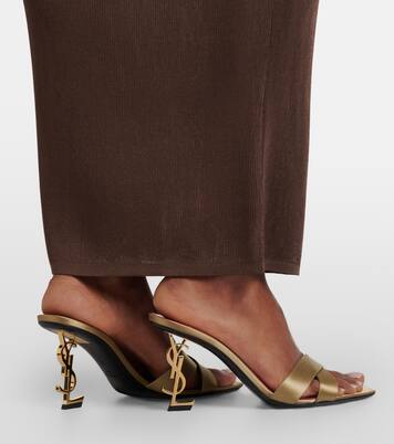 Pantoletten Opyum 85 aus Satin | Saint Laurent