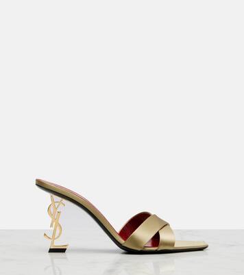Pantoletten Opyum 85 aus Satin | Saint Laurent