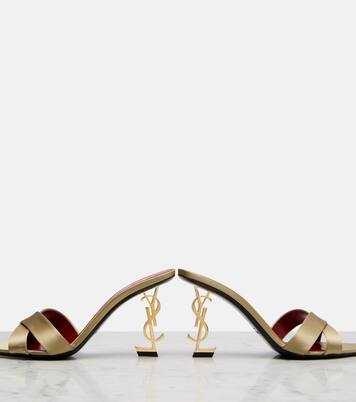 Pantoletten Opyum 85 aus Satin | Saint Laurent