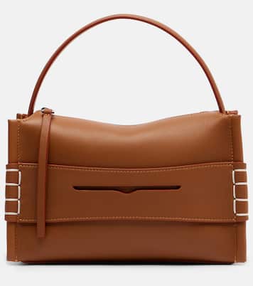 Loafer leather top-handle bag | JW Anderson