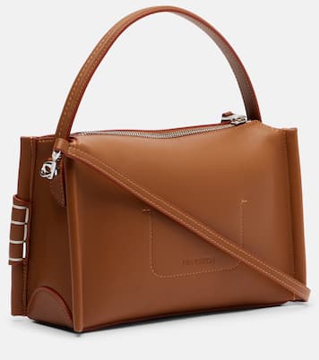 Loafer leather top-handle bag | JW Anderson