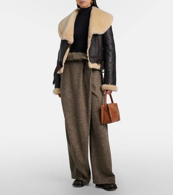 Loafer leather top-handle bag | JW Anderson