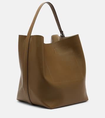 Large leather tote bag | Toteme