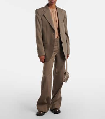 Pekko wool-blend wide-leg pants | Acne Studios