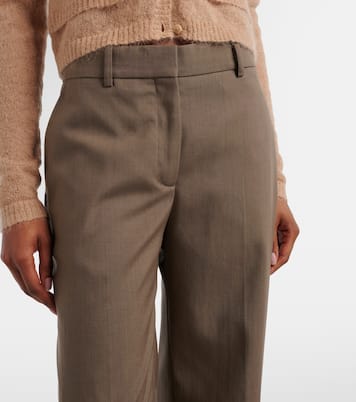 Pekko wool-blend wide-leg pants | Acne Studios