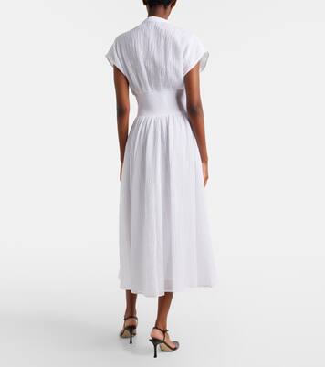Linen and cotton midi dress | Tory Burch
