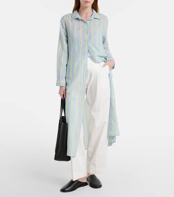 Kimora striped cotton shirt dress | Velvet