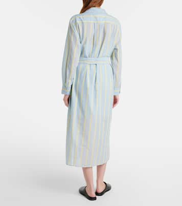 Kimora striped cotton shirt dress | Velvet