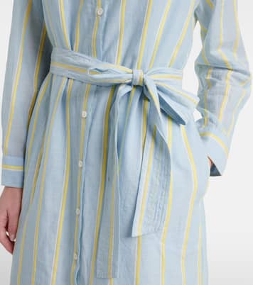 Kimora striped cotton shirt dress | Velvet