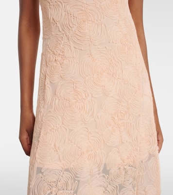 Besticktes Maxikleid aus Tüll | Rotate