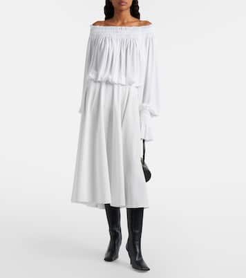 High-rise midi skirt | Norma Kamali