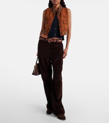 Cardigan sans manches en cachemire | Miu Miu