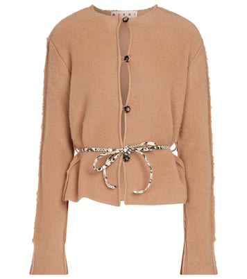 Belted wool and cashmere cardigan | Marni