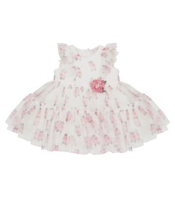 Robe bébé en tulle à fleurs | Monnalisa
