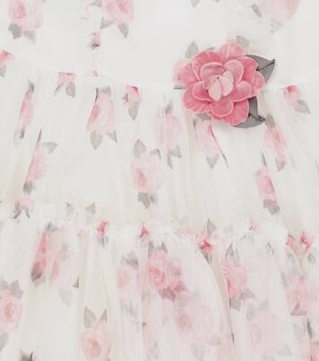 Robe bébé en tulle à fleurs | Monnalisa
